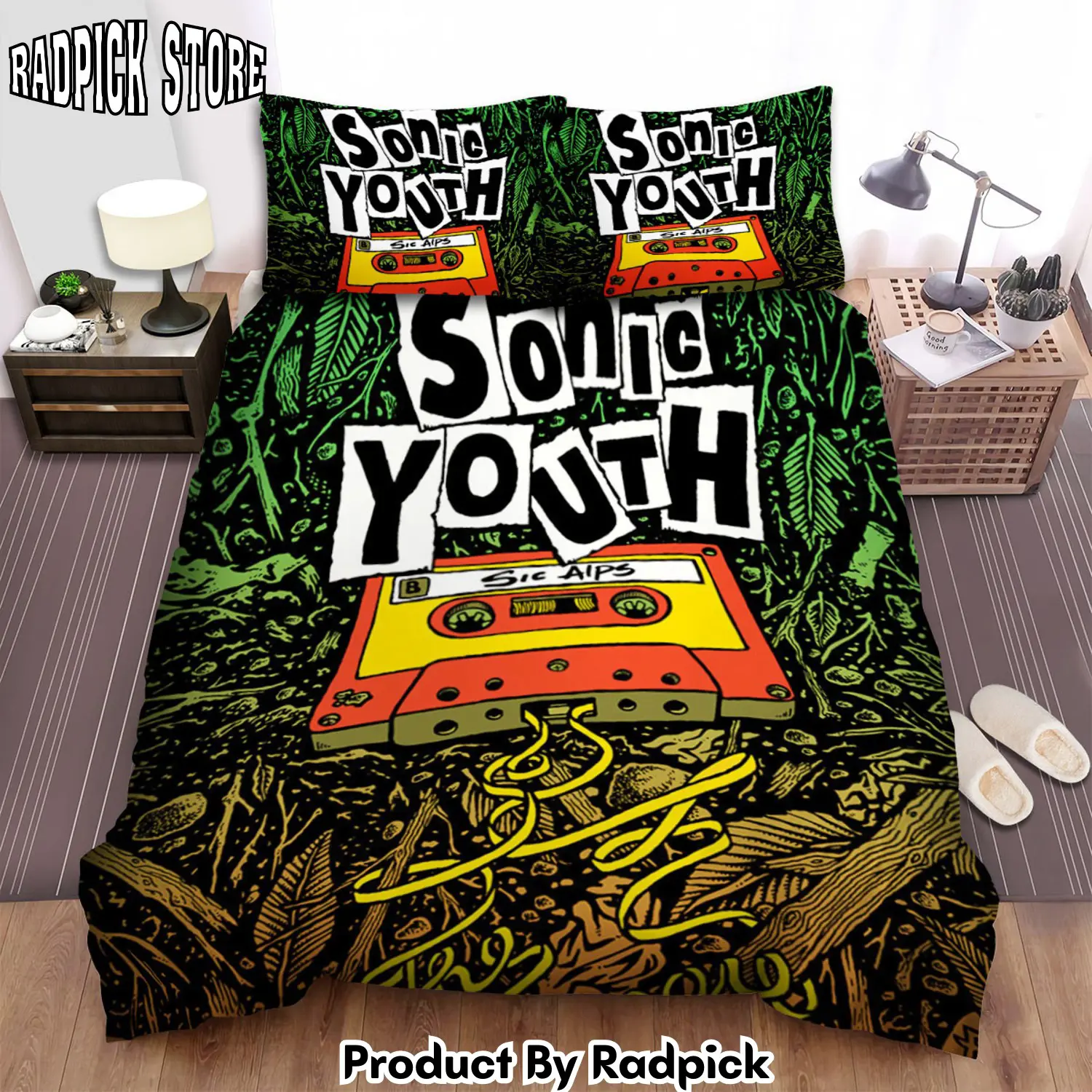 Radpick sonic youth band red cassette art bed sheets spread comforter duvet cover bedding sets rp3272175